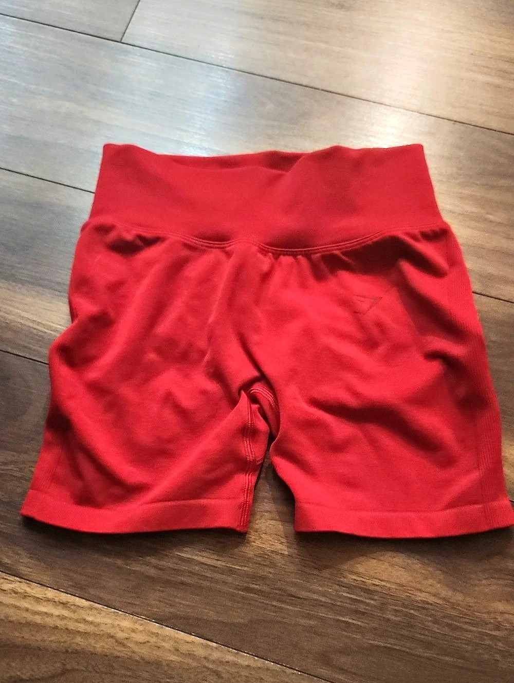 GYMSHARK Lift Seamless High-Rise Shorts Athletic Shorts Red Medium